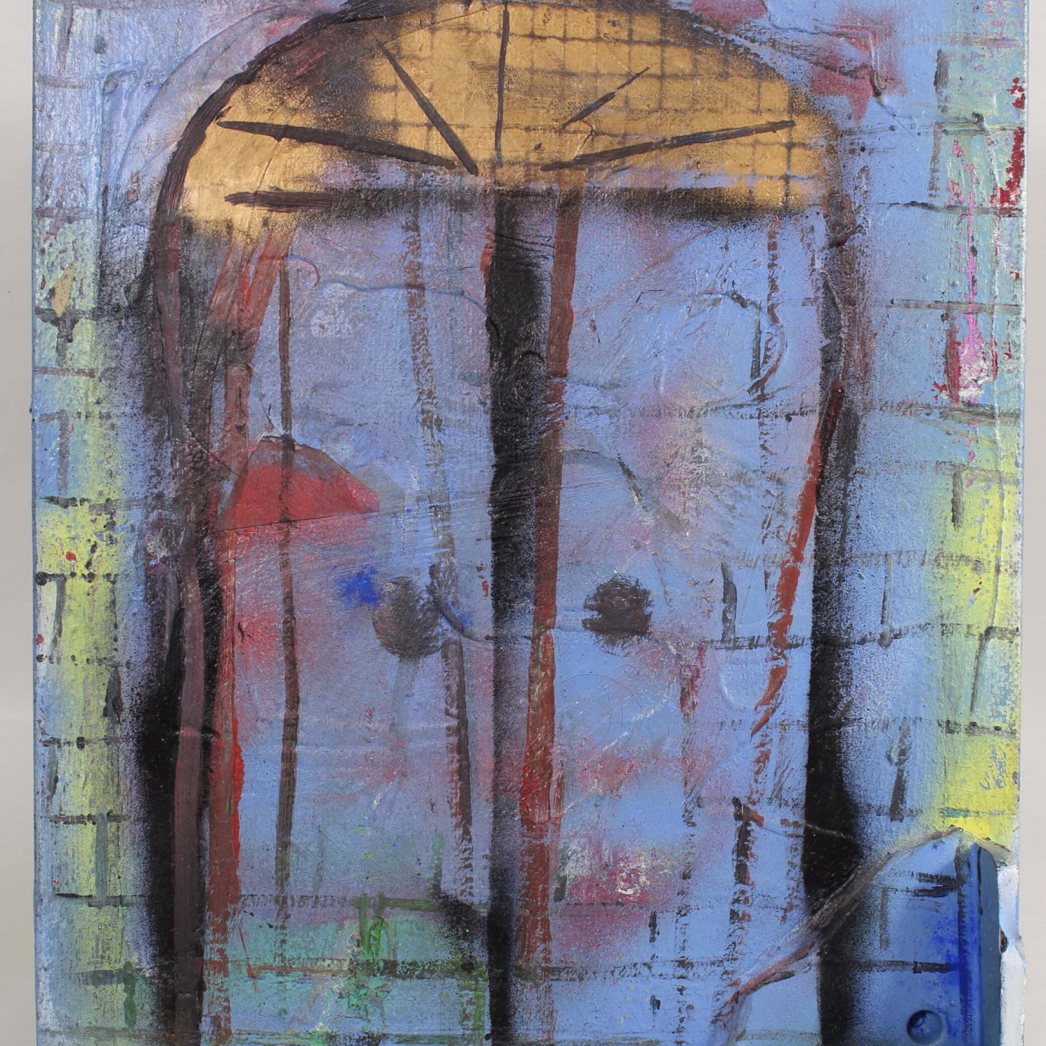Giosetta Fioroni, L'angolo, 1999, Mixed media on canvas, 50 x 40 cm, FIORTM0058
