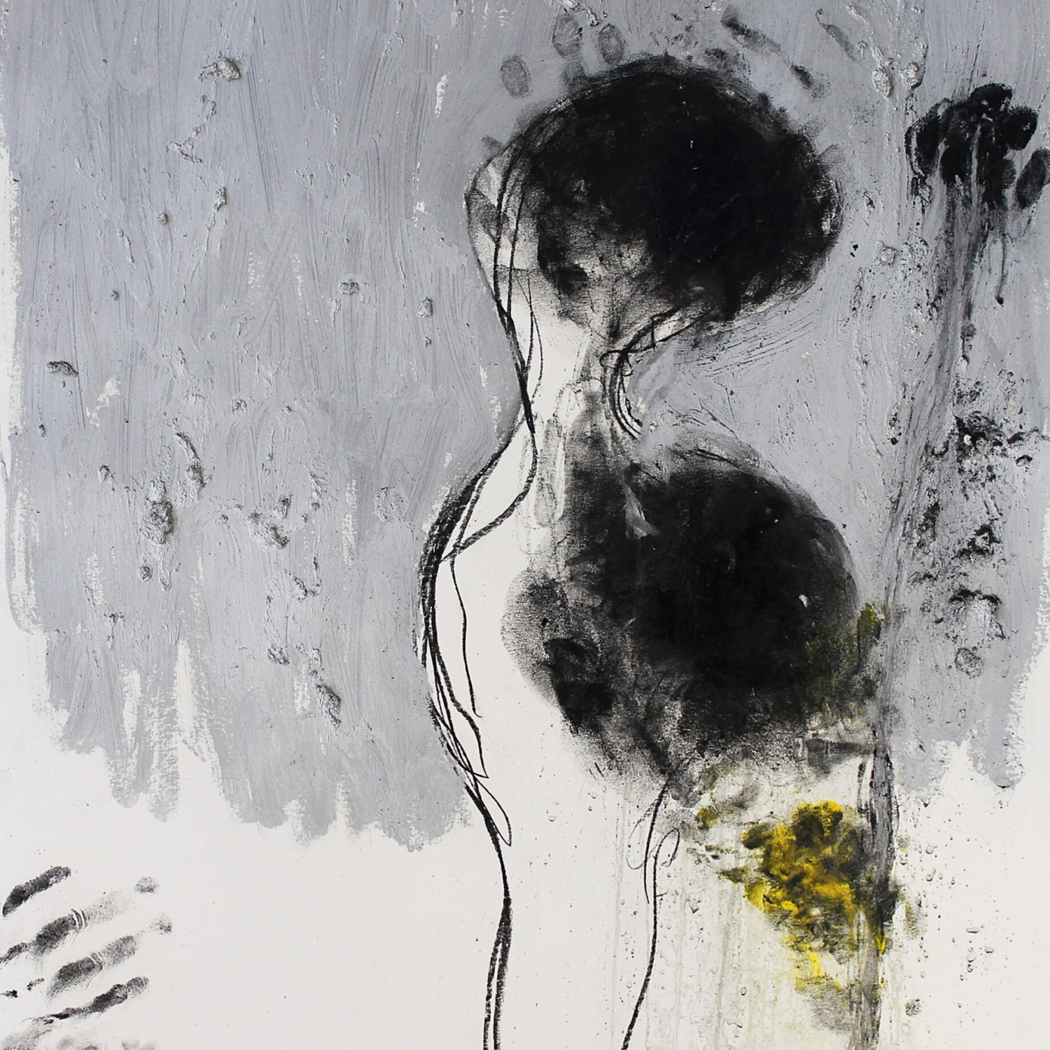 Arcangelo, Fiori di croco, 2019, mixed media on cardboard, 76x56 cm, ARCCT0225