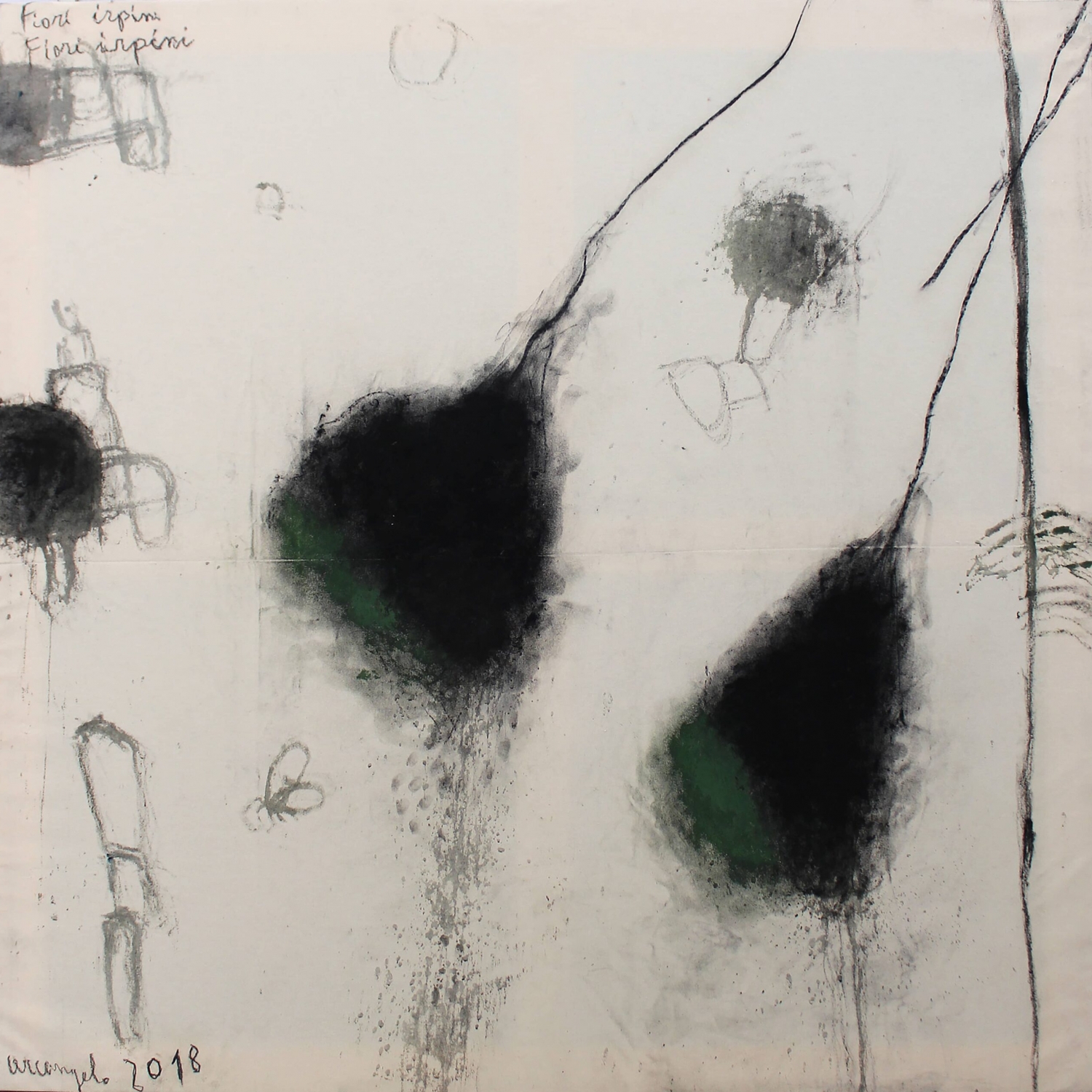 Arcangelo, Fiore irpino, 2018, mixed media on cardboard, 137x140 cm, ARCTM0209