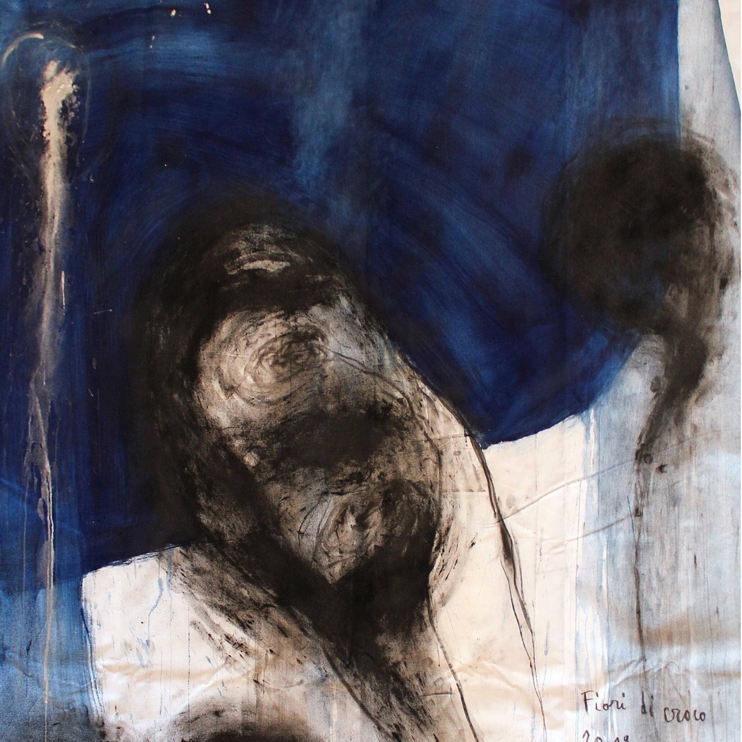 Arcangelo, Fiori di croco, 2019, mixed media on canvas, 140x131 cm, ARCTM0258