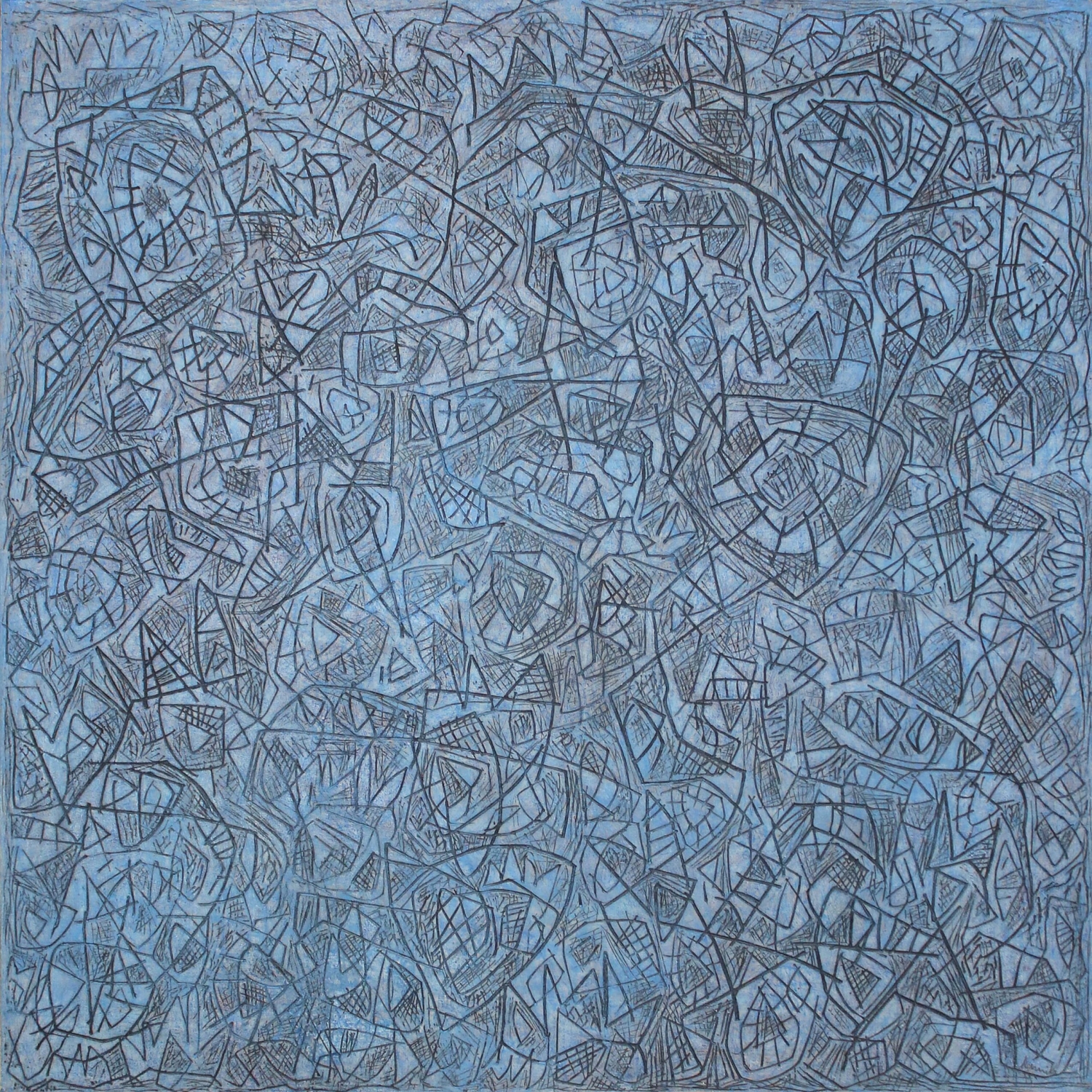 Sergi Barnils, La visió, 2019, Mixed media on canvas, 80 x 80 cm, BARTM1276