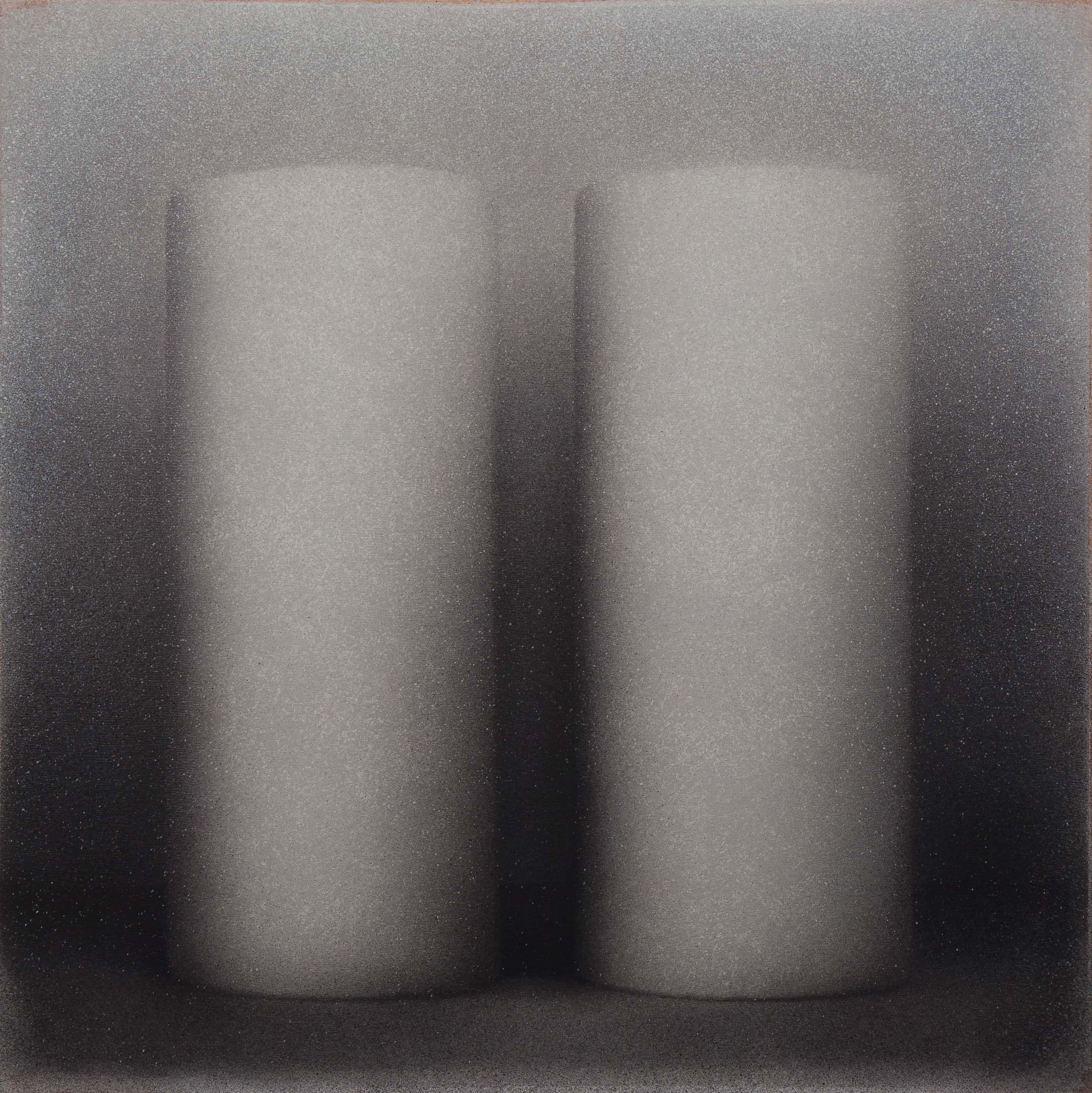 Marco Tirelli, Senza titolo, 2017, tecnica mista su tavola, 78x78 cm, TIRETM011