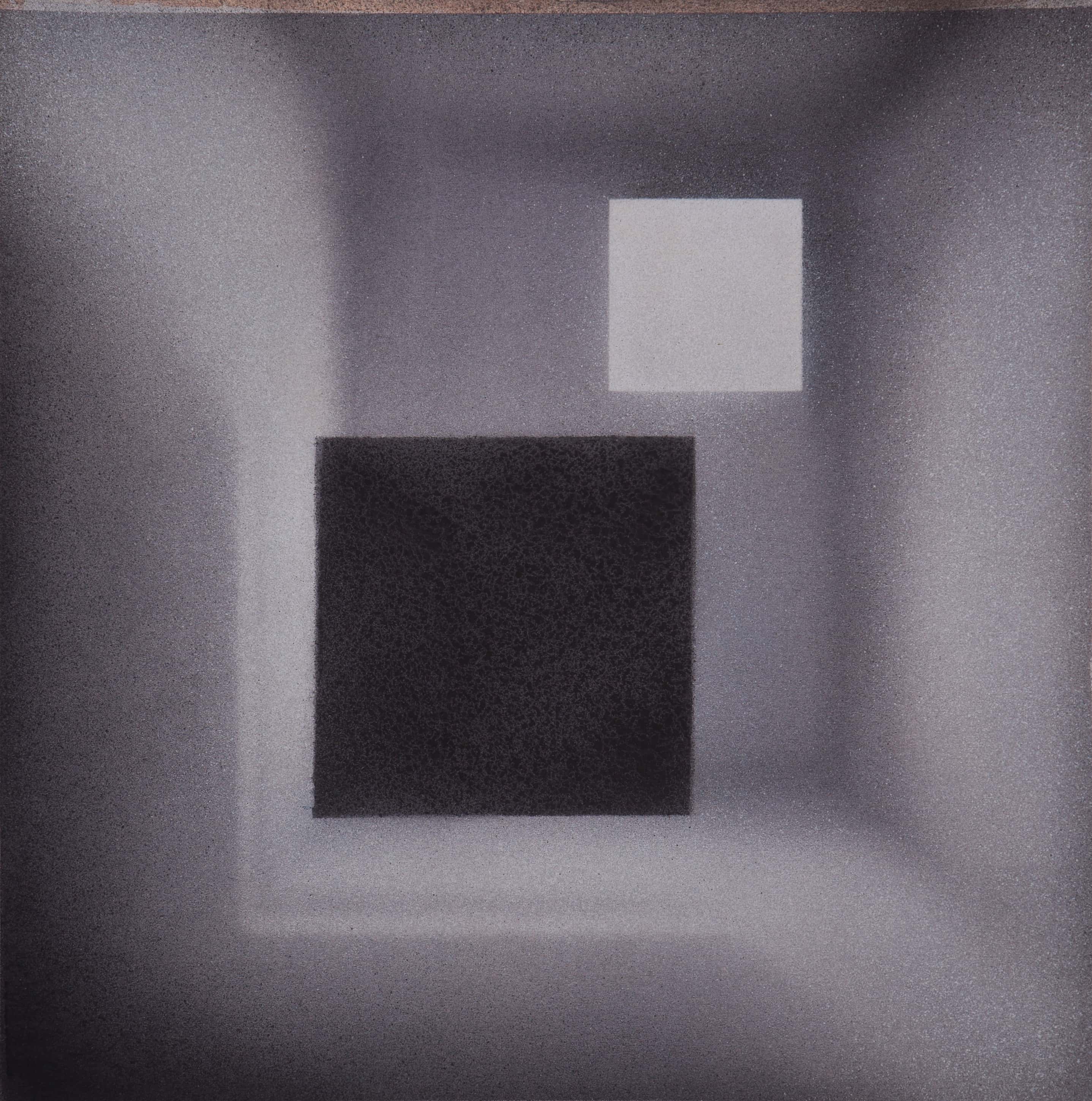 Marco Tirelli, Senza titolo, 2017, tecnica mista su tavola, 77x77 cm, TIRETM012