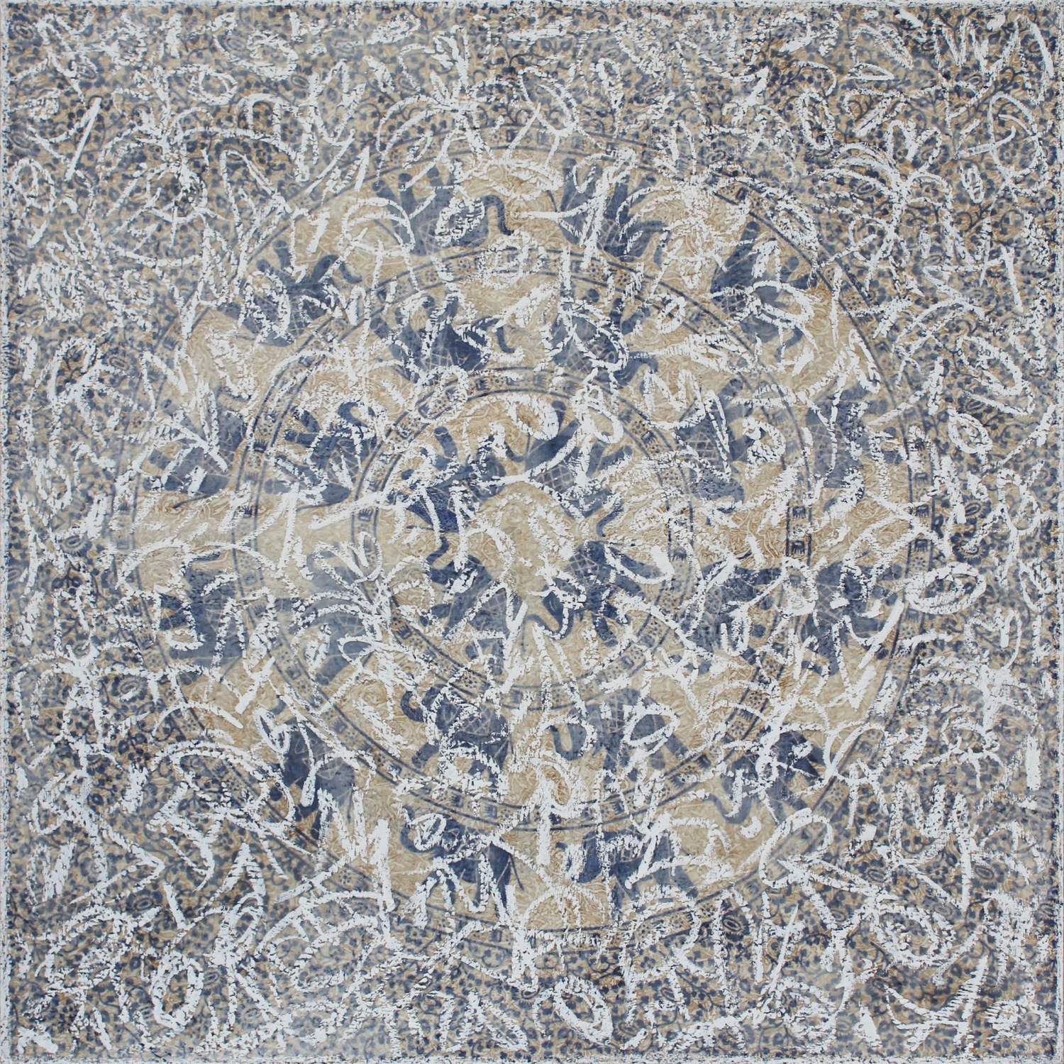 Sergi Barnils, Blanquina, 2016, Mixed media on canvas, 150 x 150 cm, BARTM1195