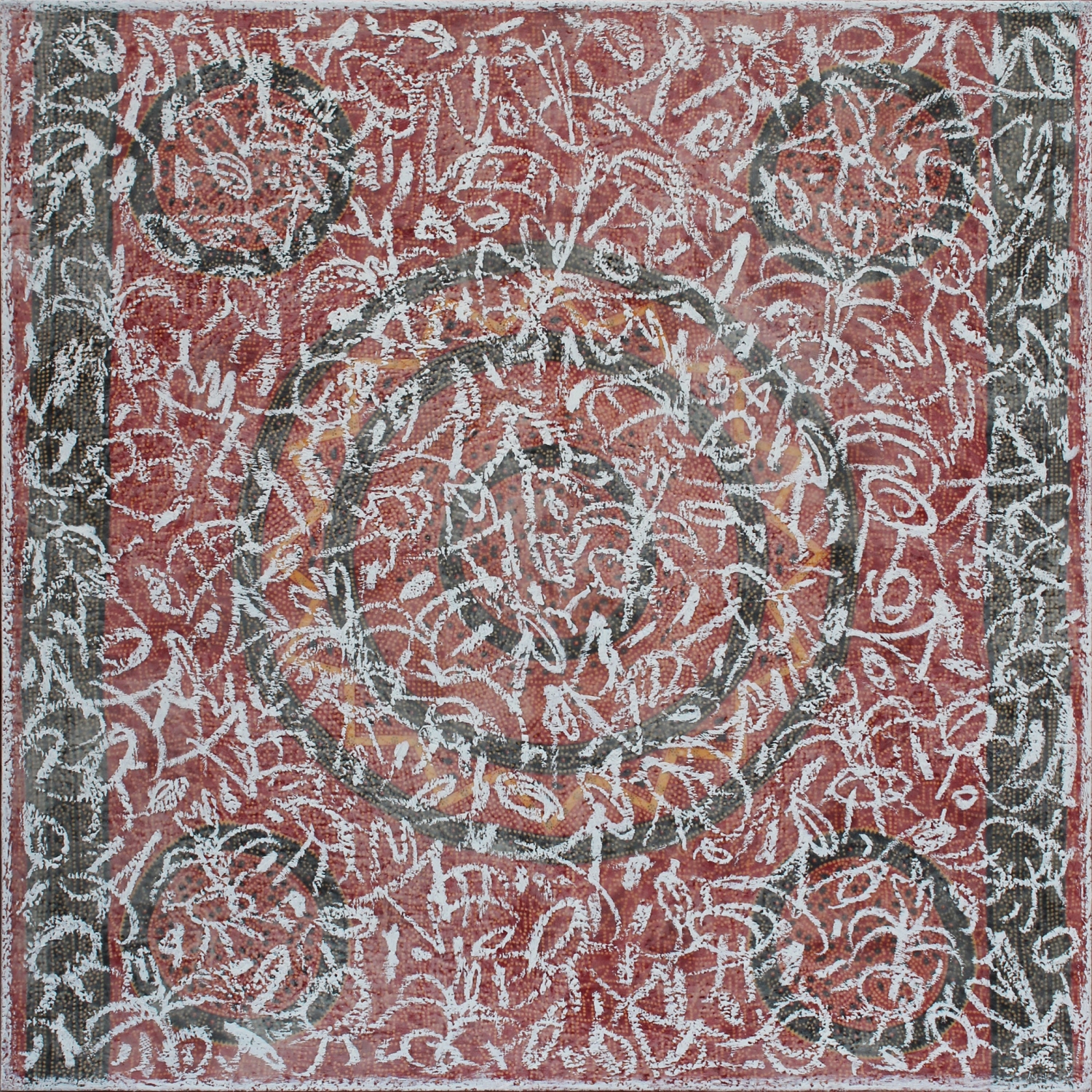 Sergi Barnils, Blanquina, 2016, Mixed media on canvas, 150 x 150 cm, BARTM1196