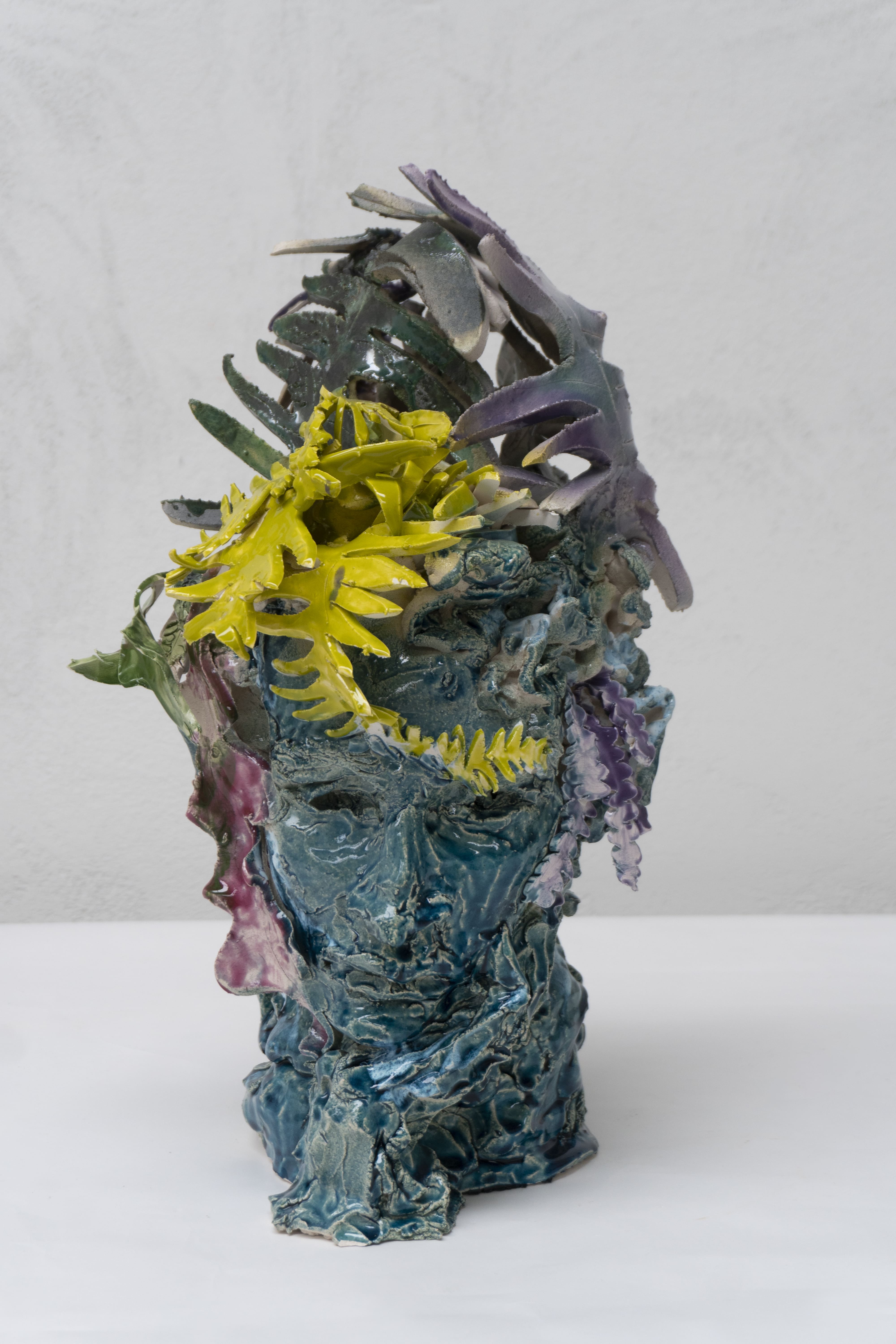 VELLASC007 Cosimo Vella, Sottobosco, 2023, glazed ceramic, 48 x 30 x 30 cm, VELLASC007